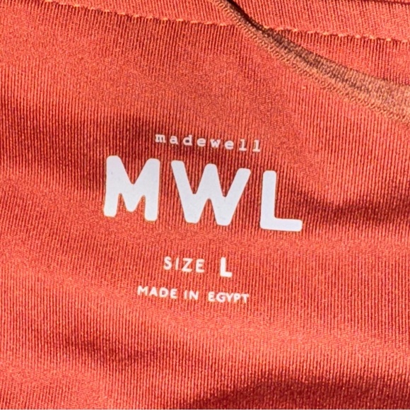 MWL Madewell Weathered Brick Flex Fitness Dress Size L NWOT! - Picture 9 of 11
